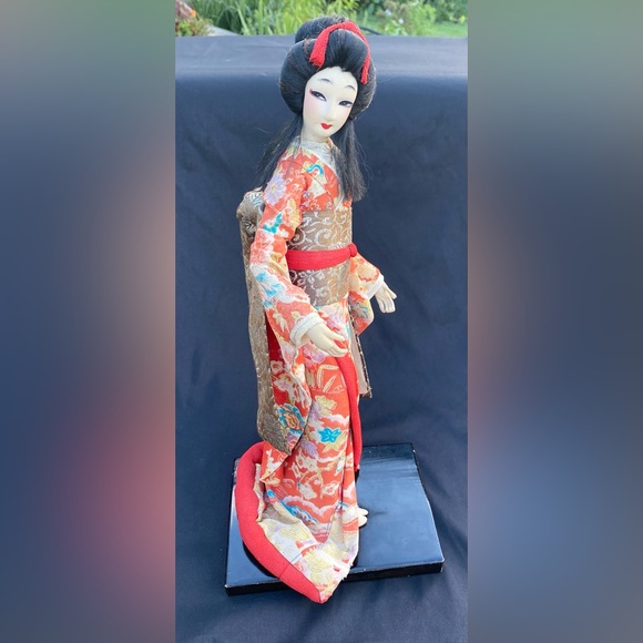 Japanese Nishi Geisha Doll Gorgeous Kimono Rare Vintage - Picture 11 of 14
